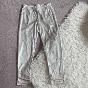 NWOT CREWCUTS Lamé Pant with pockets